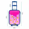 Verf - Smiley - Roze Kinderkoffer - Blauw klein -productfoto_formaten