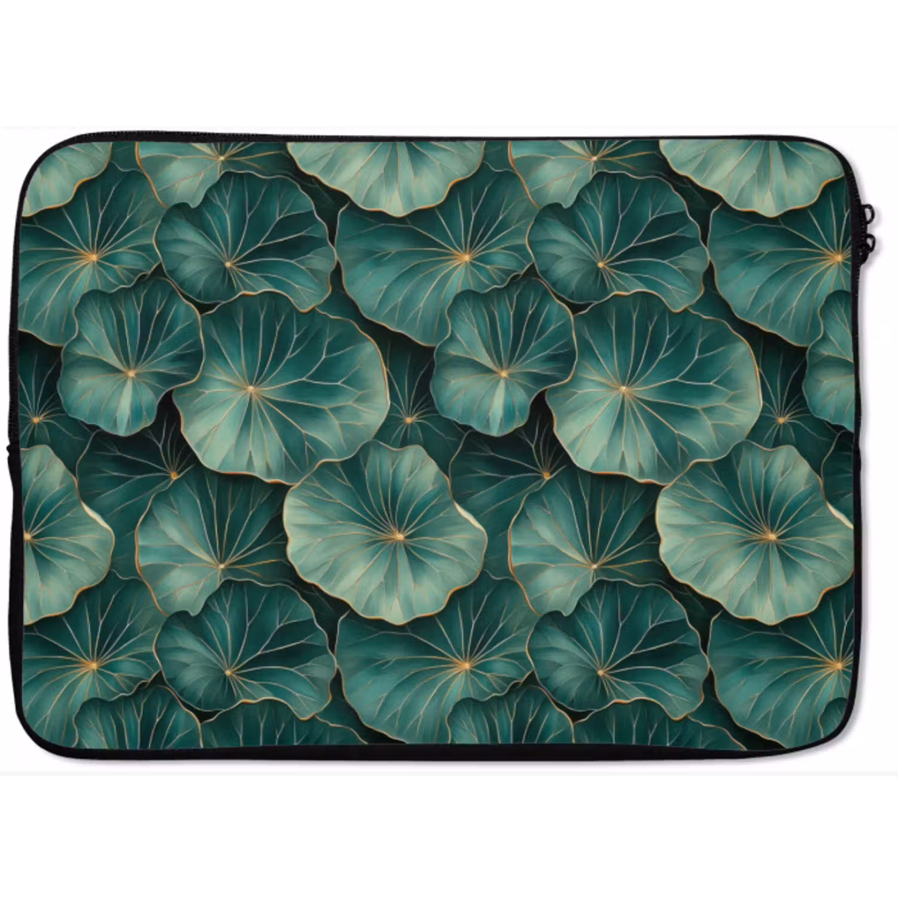 Patroon - Bladeren - Groen laptophoes neopreen klein 279 -zkaufland3dotto