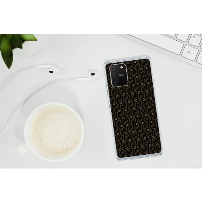 Goud - Illusie - Patroon Telefoonhoesje Samsung Galaxy S10 Lite klein 364 -oordopS10Lite