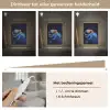 Octopus - Stippen - Blauw - Zee Light Box met kabel (Tafellamp) klein -USP_dimbaarNL