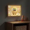 Monster - Geel - Madeliefjes Light Box met batterij (Wandlamp kind) middel -sfeer5_kind