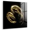 Garnalen - Zwart - Goud - Dieren plexiglas 5mm klein -zzzproduct_nieuw