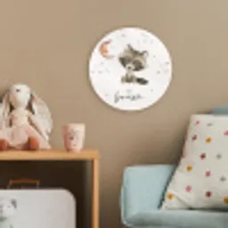 Waterverf - Be brave - Quotes - Kinderen - Jongens - Meisjes Wandcirkel kunststof plaat 5mm dik klein -tsfeer1_kind
