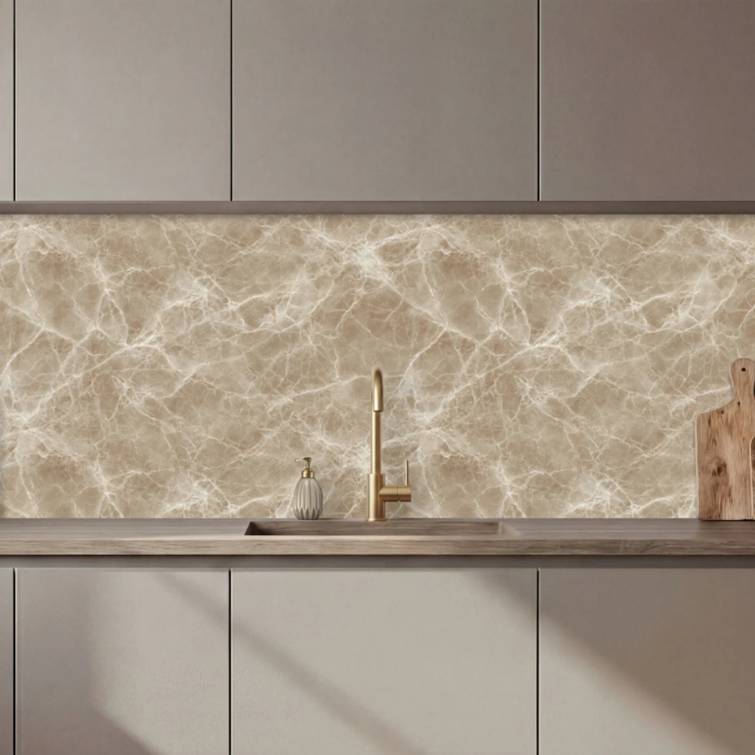 Bruin - Kristaladers - Marmer keuken achterwand 2 middel 871 zz_3dshopping