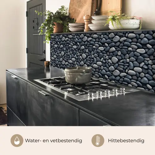 Koele - Grijze - Kiezels keuken achterwand 2 middel 871 -usp_NL