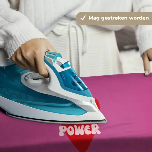 Girl power - Hart - Roze - Rood Wandkleed katoen klein -sfeer9