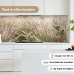 Gras - Close up - Groen keuken achterwand 2 middel -sfeer4_NL