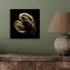 Garnalen - Zwart - Goud - Dieren aluminium wit klein -sfeer2