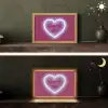 I liked it so it's mine - Neon hart - Roze Light Box met kabel (Tafellamp) klein -sfeer3