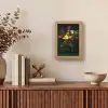 Bloemen - Vaas - Zwart Light Box met kabel (Tafellamp) klein -sfeer2