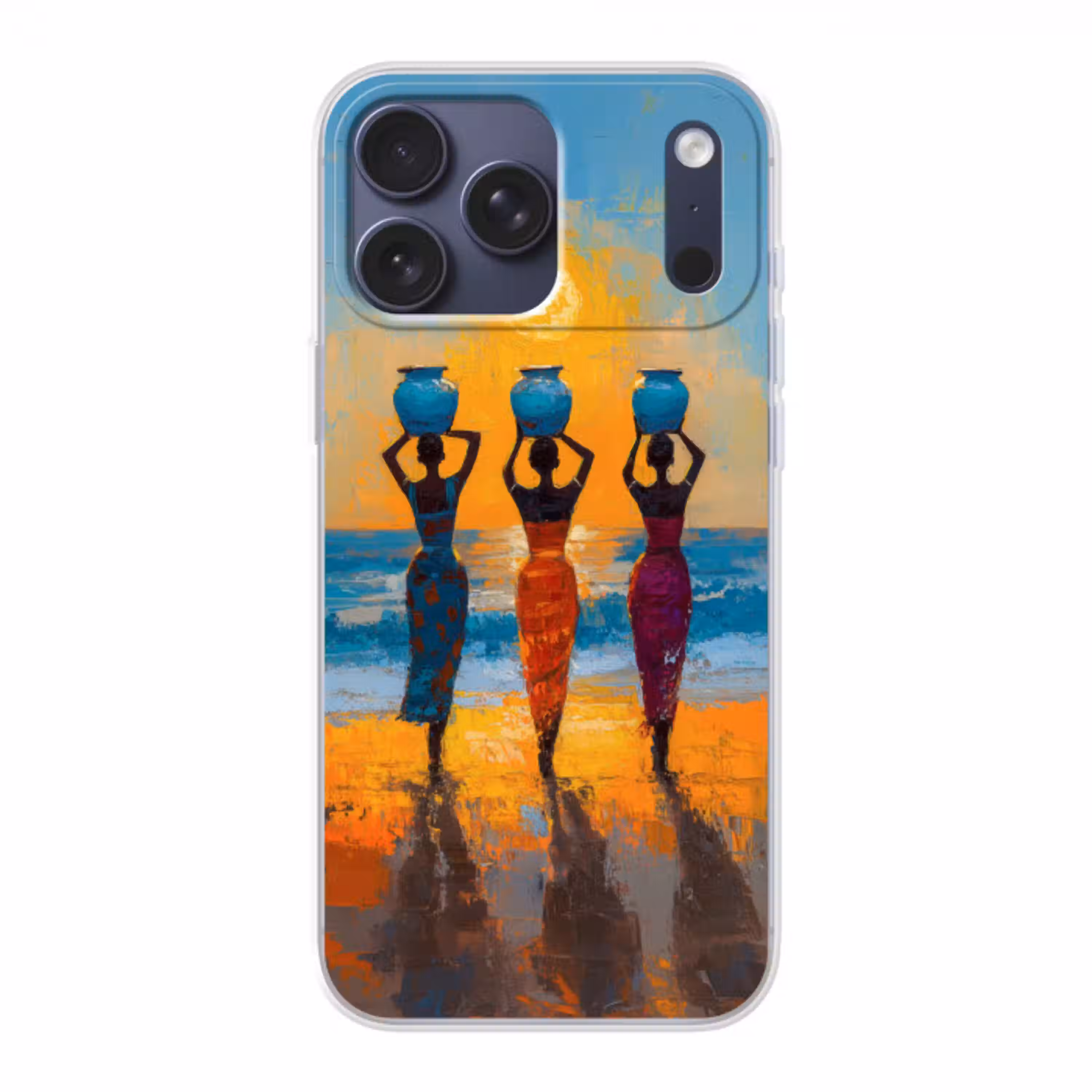 Vrouwen - Strand - Zondsondergang Telefoonhoesje iPhone 17 Pro Max klein -3d