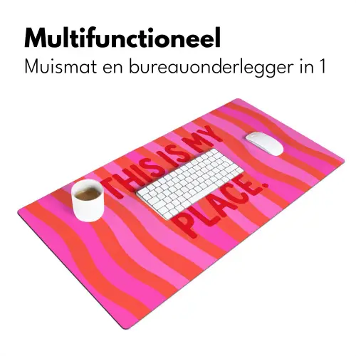 Tekst - Modern - Kleurrijk Muismat XXL klein -sfeer4