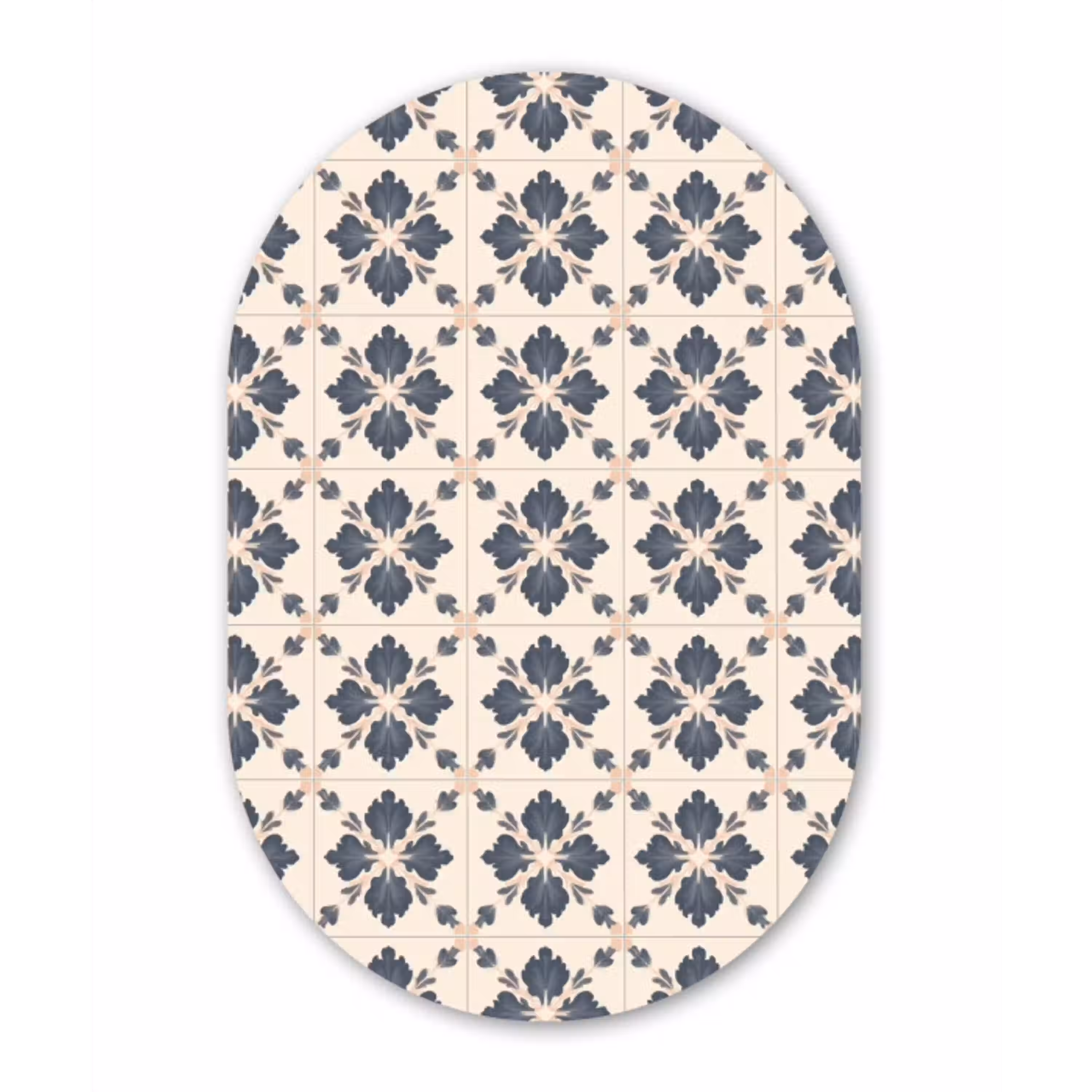 Bladvorm - Klassiek - Kleurrijk Wandcirkel Ovaal Aluminium middel 839 -3d