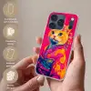 Kat - Kimono - Bloemen - Roze Telefoonhoesje iPhone 17 Pro klein -sfeer3_NL