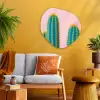 Cactussen - Modern - Pastel Wandcirkel Organisch Aluminium middel -sfeer4