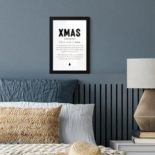 Kerst - Wit - Xmas - Quotes - Feestdagen fotolijst zwart zonder passe partout klein -sfeer3