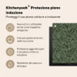 Bladeren - Organisch - Groen Inductie beschermer vinyl 3mm middel 274 -zzzzzzusp-haakje_IT