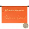 If not now then when - Oranje - Geel - Levendig Wandkleed katoen klein -t3d_DE