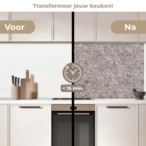 Licht - Grijs - Textuur keuken achterwand 2 middel 871 -voor-na2_NL