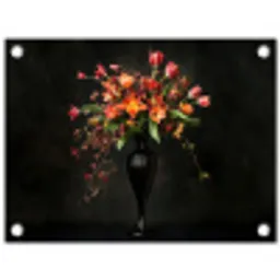 Sierlijk - Boeket - Vaas tuinposter los doek klein -3d