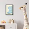 Illustratie - Cowboylaarzen - Patroon fotolijst zwart zonder passe partout klein -usfeer4_kinderkamer