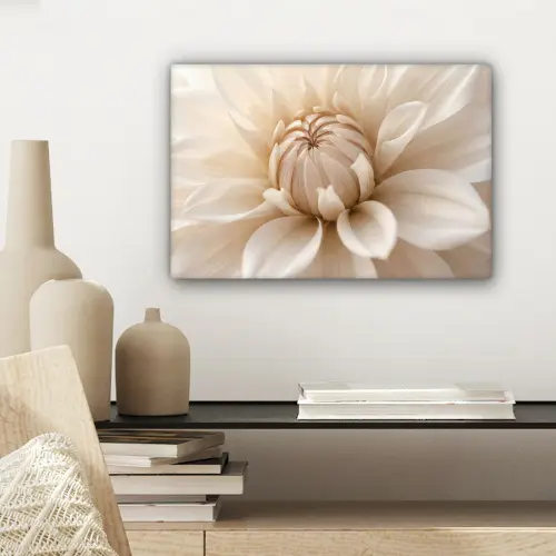 Bloem - Dahlia - Wit canvas 2cm klein -sfeer6