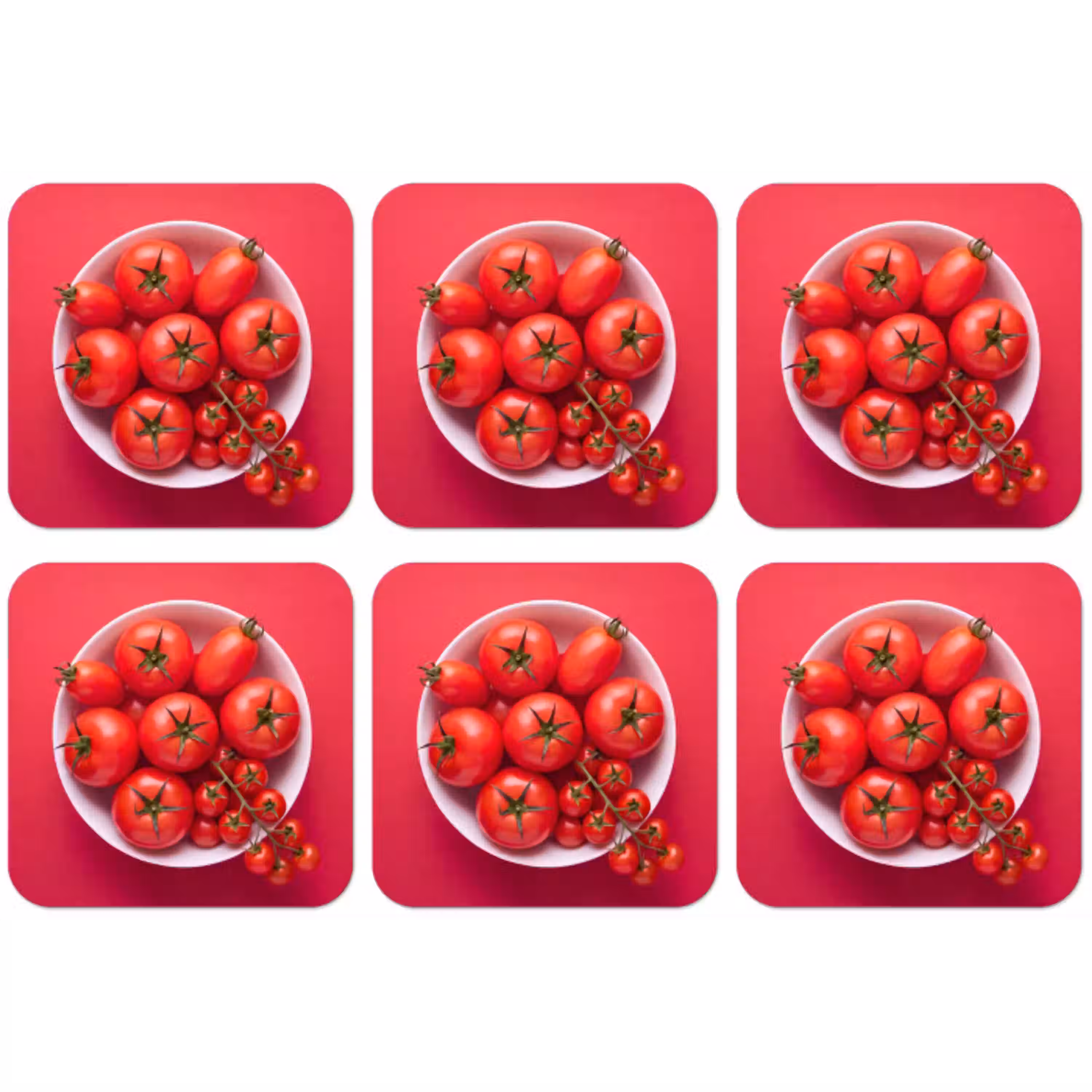 Eten - Kom - Rood onderzetter kurk middel -zkaufland3dotto