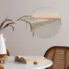 Kustlijn - Horizon - Hek Akoestische PET Vilt - Rond klein -sfeer3