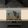 Kinderen der zee - Schilderij van Jozef Israëls keuken achterwand spatscherm klein -sfeer1