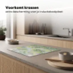 Bloemenveld - Heuvels - Kleurrijk Inductie beschermer vinyl 3mm middel -sfeer1