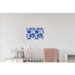 Floraal - Modern - Blauw Muursticker klein 286 -kinderkamer