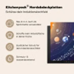 Planetenstelsel - Ruimte - Illustratie Inductie beschemer met haakjes klein -ky-usp-de