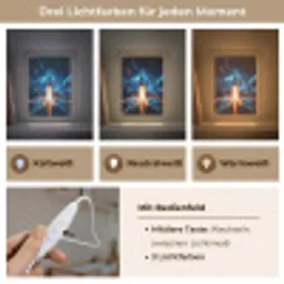 Raket - Ruimte - Blauw - Licht Light Box met kabel klein -USP_lichtkleurDE