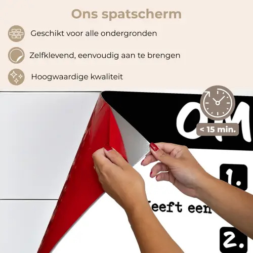Quotes - Oma is de allerliefste - Spreuken - Oma keuken achterwand spatscherm klein -spatscherm_NL