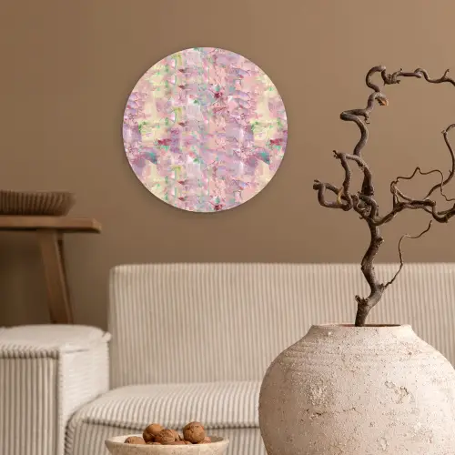 Multi - Zacht - Verf Wandcirkel kunststof plaat 5mm dik klein 188 -sfeer1