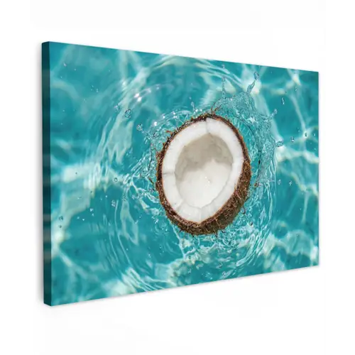 Kokosnoot - Water - Wit canvas 2cm klein -z3d