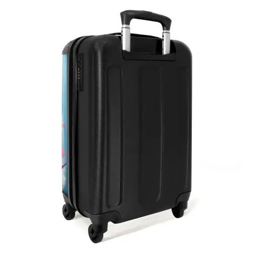 Galopperend paard met kleurrijke achtergrond NBS - Handbagage koffer - Unisex middel -achterkant