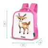Jong hertje met gewei en witte stippen Kinderrugzak - Roze middel -productfoto_formaten