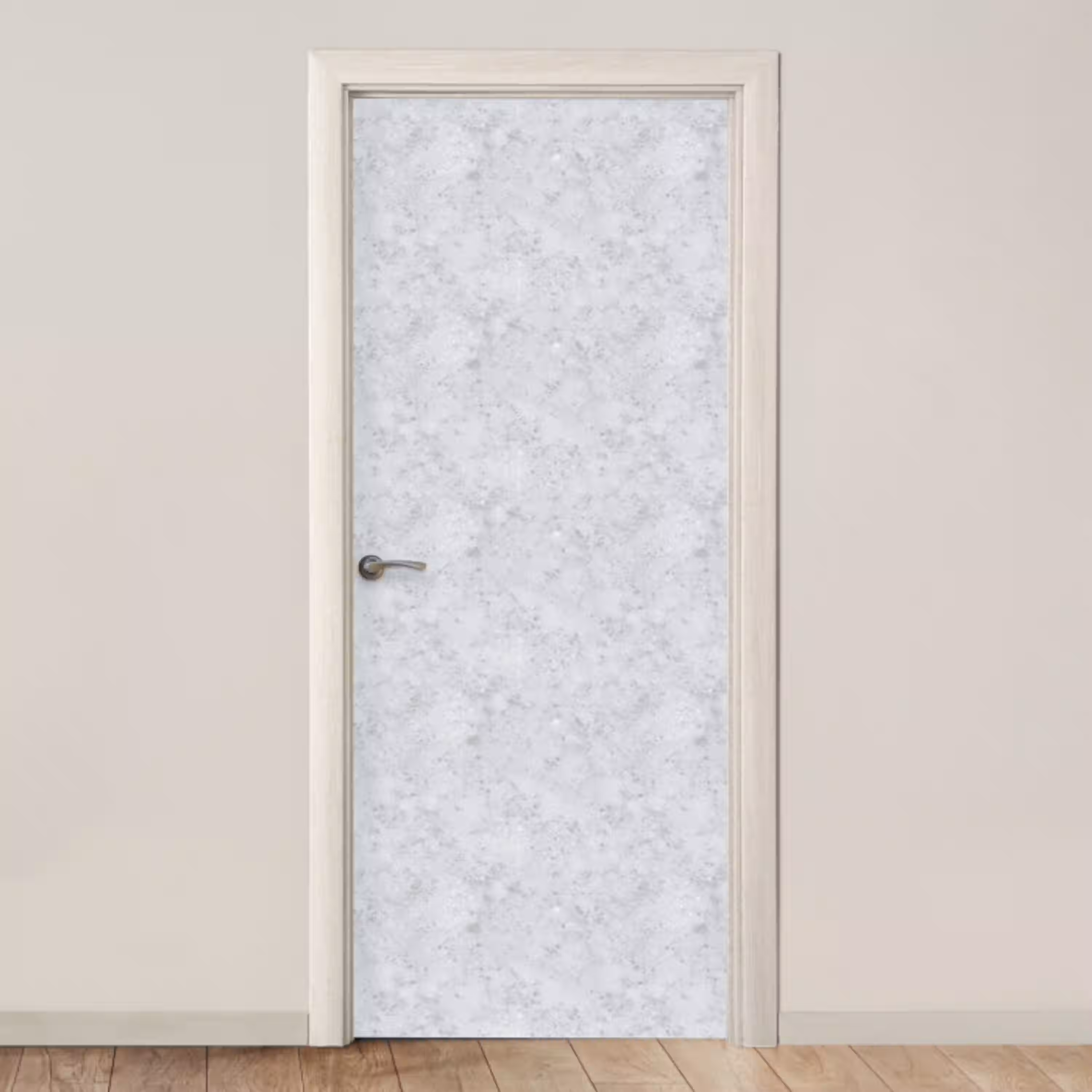 Grijs - Terrazzo-effect - Beton deurposter klein 289 -3d_beige
