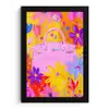 Tas - Roze - Bloemen fotolijst zwart zonder passe partout klein -3d