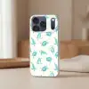 Schildpadden - Patroon - Wit - Blauw Telefoonhoesje iPhone 17 Pro klein -sfeer2