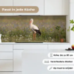 Ooienvaar - Bloemen - Weide - Kleurrijk keuken achterwand 2 middel -sfeer4_DE