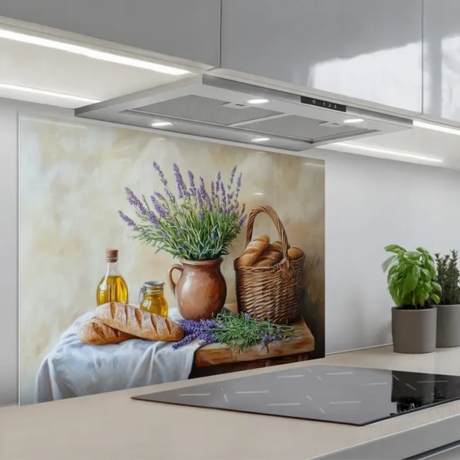 Fond de hotte - Lavande - Pain - Nature morte