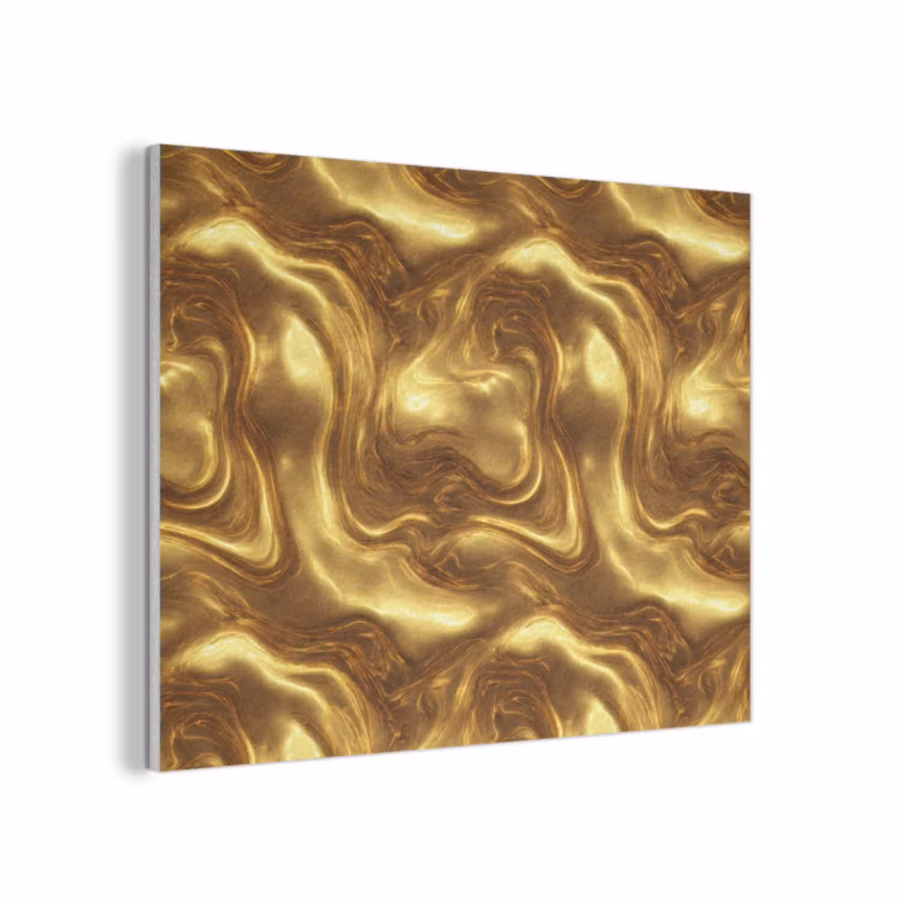 Textuur - Vloeibaar - Organisch - Goud PET vilt klein 837 -3d