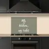 My kitchen, my rules - Spreuken - Quotes keuken achterwand spatscherm klein -sfeer1