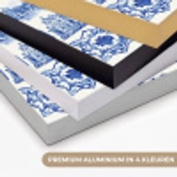 Huizen - Schepen - Blauw Textielframe zwart klein 947 -USP_kleurenNL