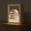 Delftsblauw - Goud - Burger Light Box met kabel (Tafellamp) klein -z3d_website
