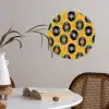 Muziek - Patroon - Geel Wandcirkel behangsticker klein 186 -sfeer3