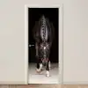Paard - Modern - Portret deurposter klein -3d_beige