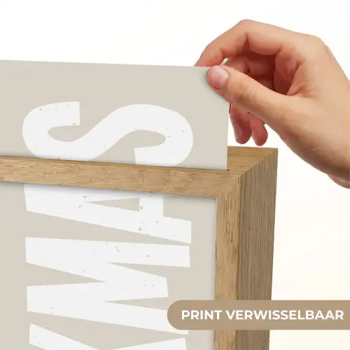 Xmas - Kerst - Japandi - Kerstversiering Light Box met kabel (Wandlamp) klein -USP_websiteprintNL
